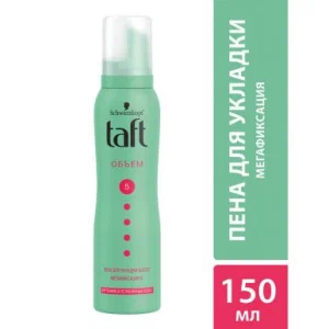 TAFT пена д/укладки тонких волос объем сверхсильная фиксация 150мл